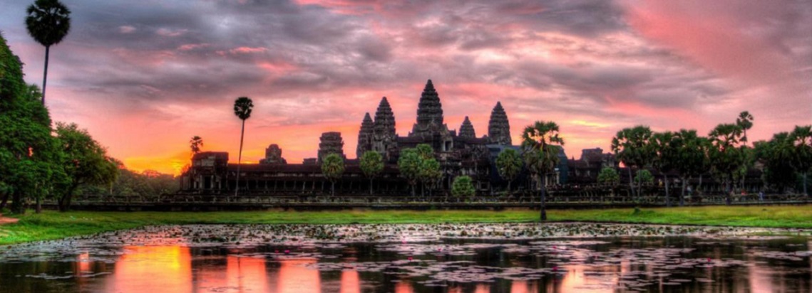 HDR Sunrise over Angkor Wat